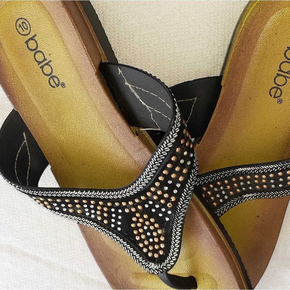 Babe beaded sandal size 10